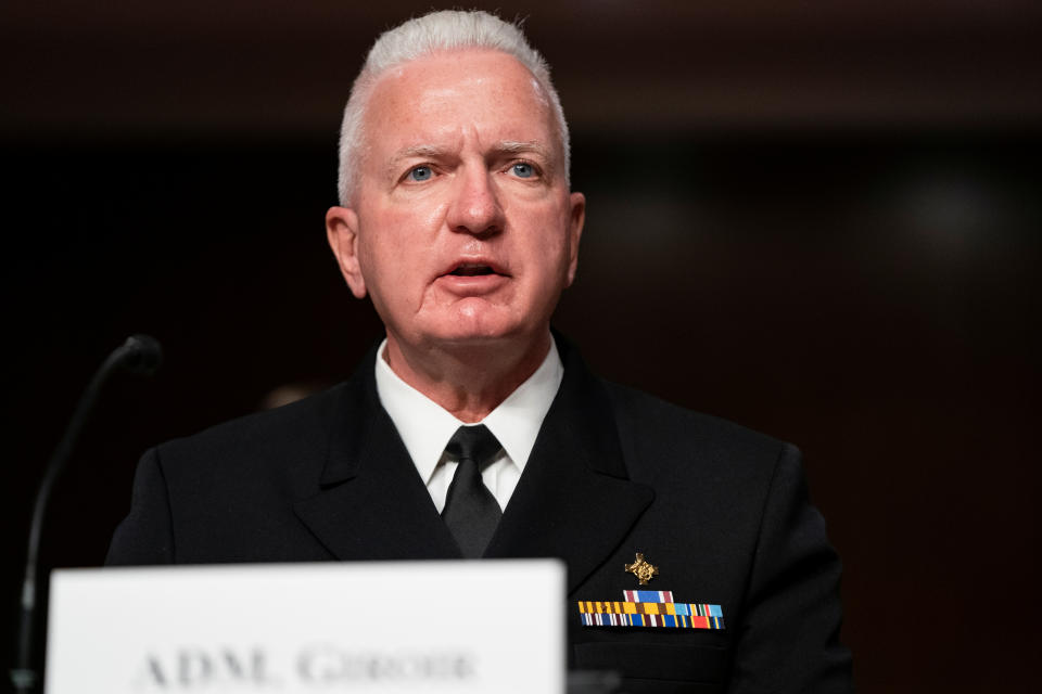 ADM Brett Giroir, MD, Assistant Secretary For Health, United States Department of Health and Human Services, testifies during a U.S. Senate Senate Health, Education, Labor, and Pensions Committee Hearing to examine COVID-19, focusing on an update on the federal response at the U.S. Capitol in Washington, D.C. on September 23, 2020.  (Alex Edelman/Pool via Reuters)