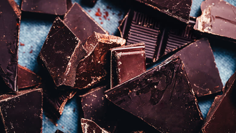 Pieces of chocolate