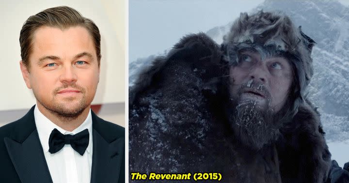 Leonardo DiCaprio slept inside an animal carcass, ate raw bison meat, and was on the brink of hypothermia while playing Hugh Glass in The Revenant.