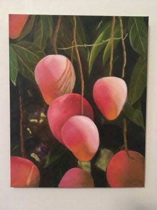 Tallahassee artist Elvi Nichols has captured the drama of the mango in paintings in her first solo show, "Visions of Gratitude," on display at the Artport Gallery through Nov. 2, 2023.