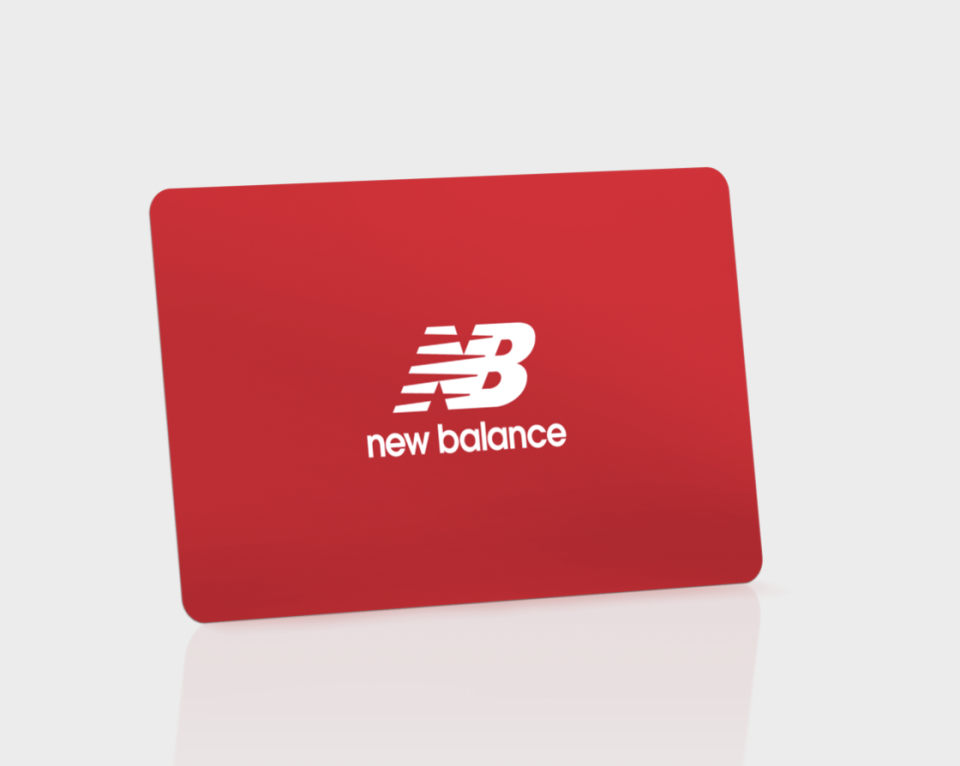 <p><a href="https://go.skimresources.com?id=74968X1525071&xs=1&url=https%3A%2F%2Fwww.newbalance.com%2Fgiftcards%2F%3F" rel="noopener" target="_blank" data-ylk="slk:Shop Now;elm:context_link;itc:0;sec:content-canvas" class="link ">Shop Now</a></p><p>Gift Card</p><p>New Balance</p><span class="copyright">New Balance</span>