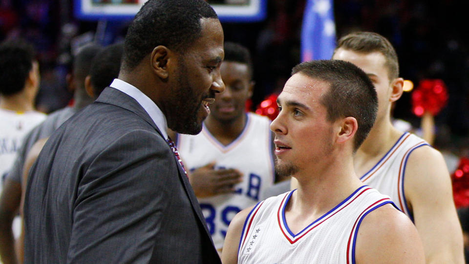 Less than two years after hanging up his high tops, Elton Brand now runs the Philadelphia 76ers.