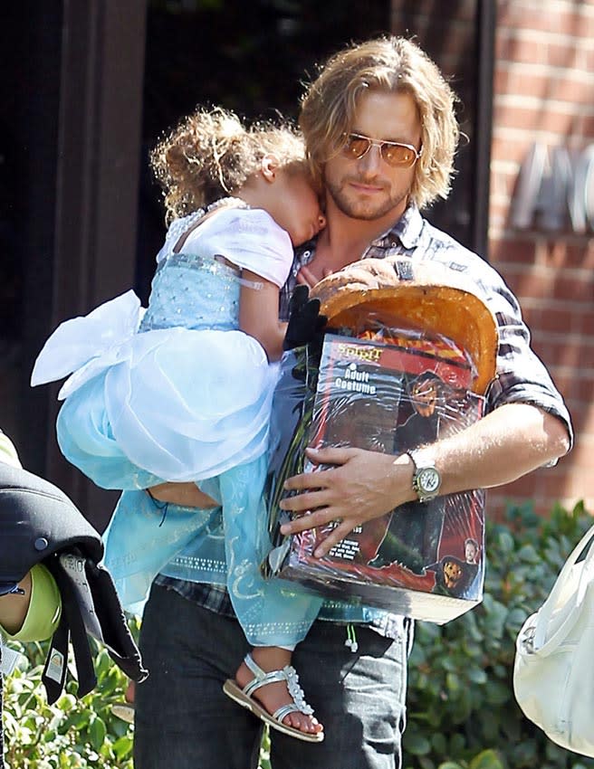 Gabriel Aubry y su hija Nahla