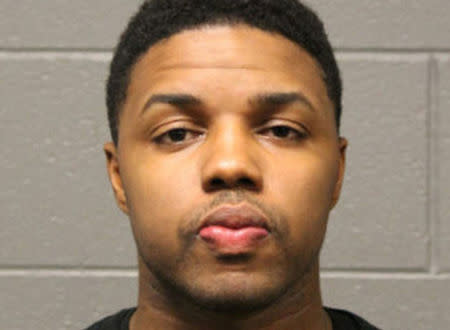 Laroyce Tankson, 31, charged with first degree murder, is shown in the booking photo in Chicago, Illinois, U.S., provided February 17, 2017. Courtesy of the Chicago Police Department/Handout via REUTERS