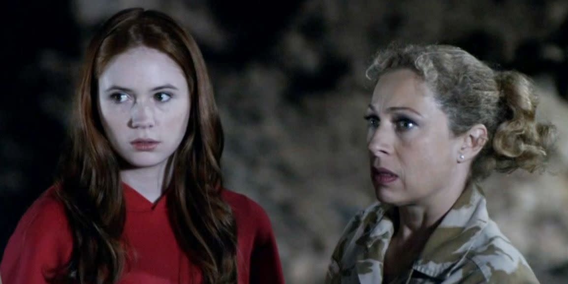 karen gillan, alex kingston, doctor who the time of angels