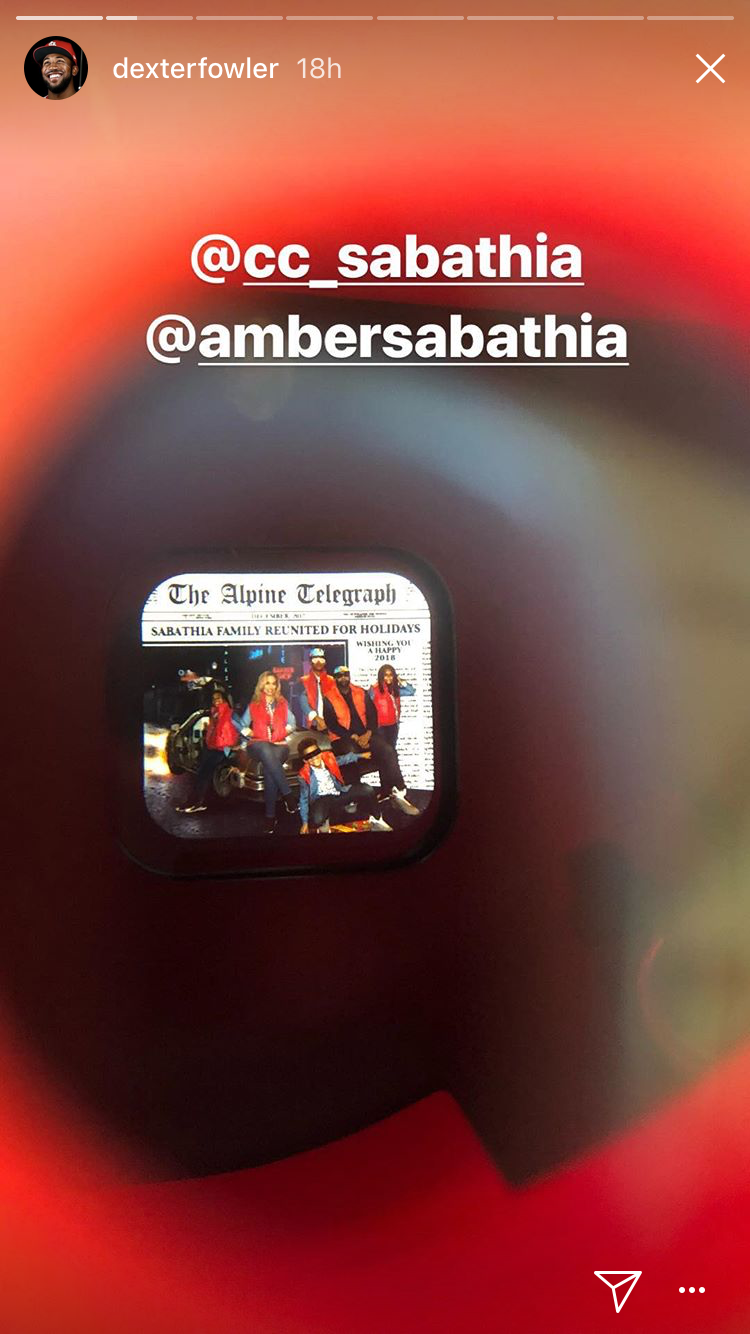 CC Sabathia put his family’s Christmas photos on a View-Master reel and send them as his Christmas cards. (Snapchat)