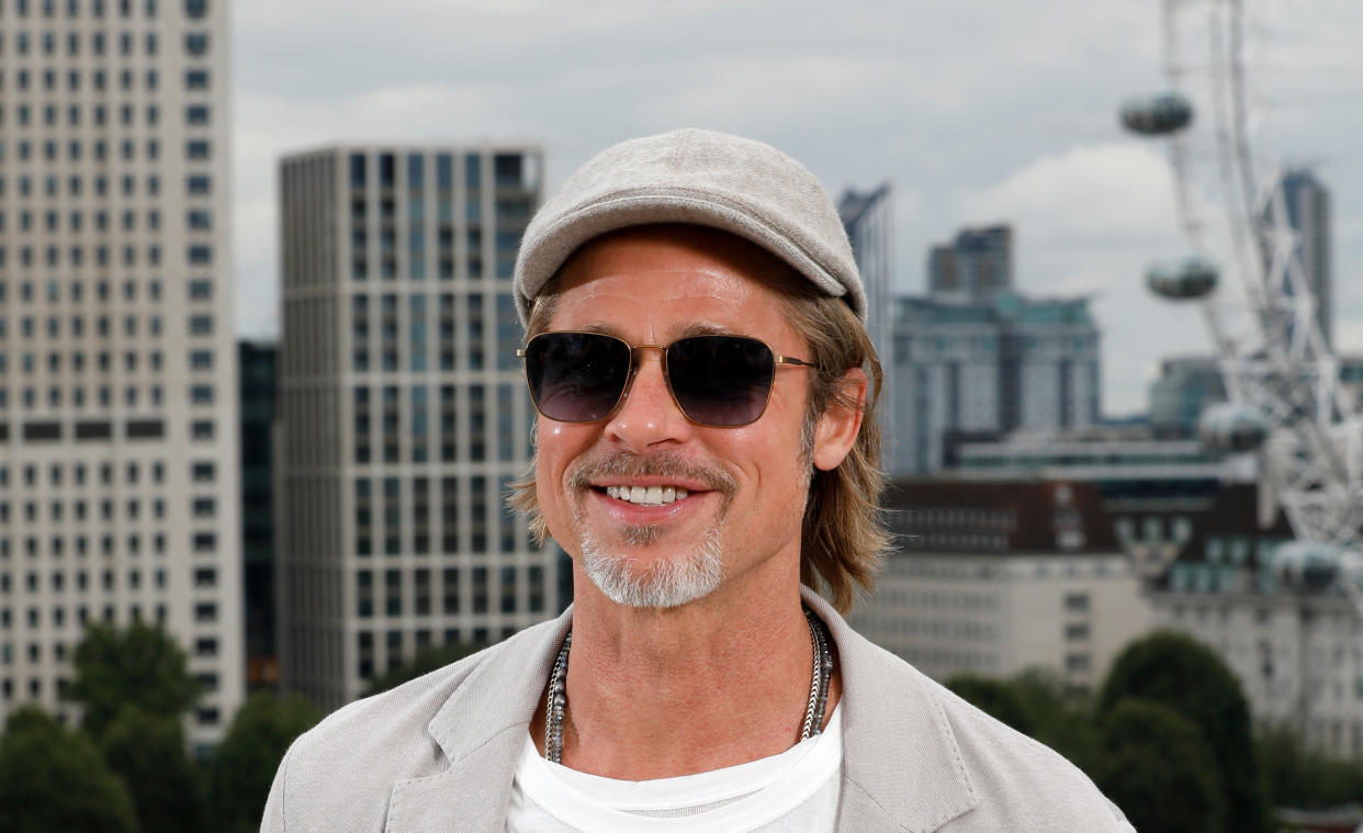 Brad Pitt attending a photocall for Once Upon A Time... In Hollywood, held at the Corinthia Hotel, London.