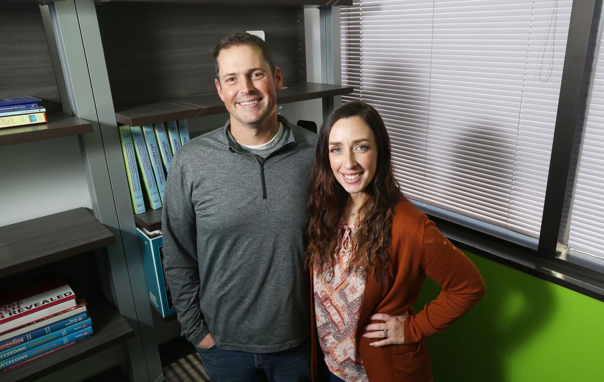 After developing a kidney disease, Scott Allen, a math teacher for Hilliard's Innovative Learning Center, needed a new kidney and his friend and colleague, Amy Case, a special education coordinator at Hilliard City Schools, donated one to him. The two previously taught together at Hilliard Bradley High School.