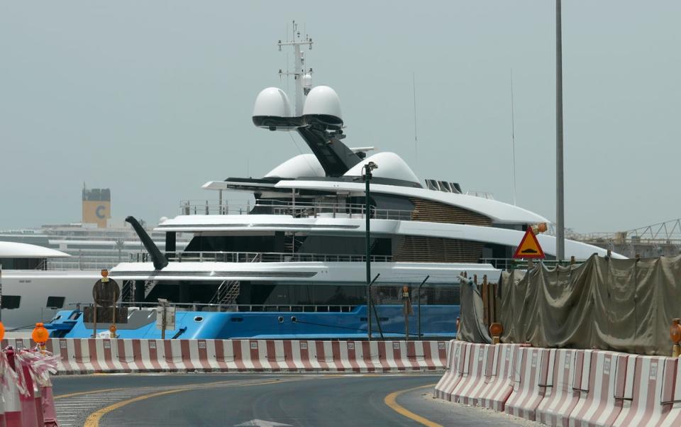 Emirates Oligarch's Yacht (Copyright 2022 The Associated Press. All rights reserved.)