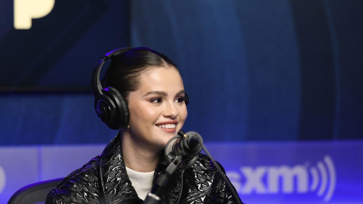 selena gomez visits the siriusxm studios in los angeles