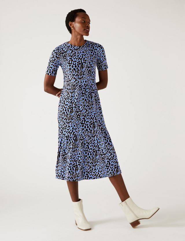 The year-round dress is also now available in animal print, too. (M&amp;S)