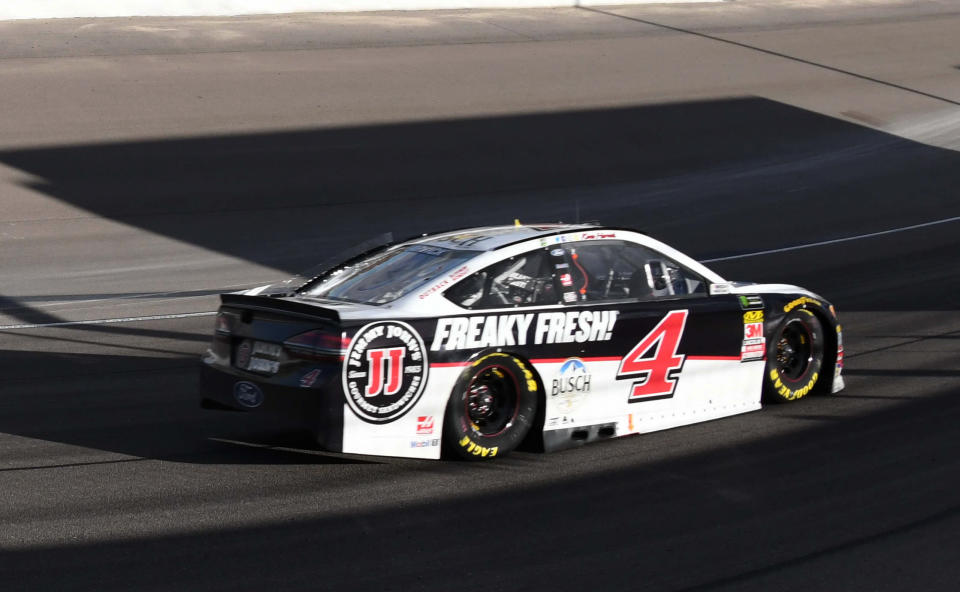 Kevin Harvick was penalized 20 points for two separate infractions at Las Vegas. (Getty)