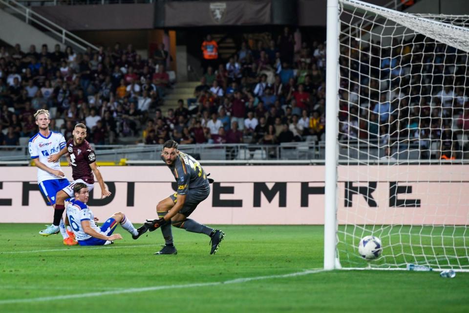 Nikola Vlasic hit the only goal of the game as Torino beat Lecce. (Fabio Ferrari/AP) (AP)