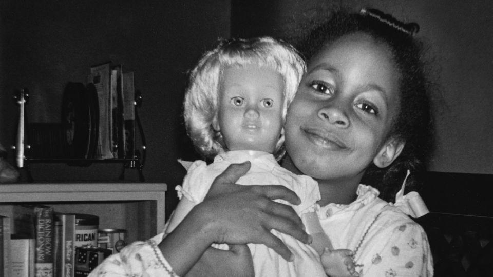Denise McNair, one of the victims of the 16th Street Baptist Church bombing poses with her favorite Chatty Cathy doll in September 1963 in Birmingham, Alabama.  (Photo by Chris McNair/Getty Images) - Chris McNair via Getty Images