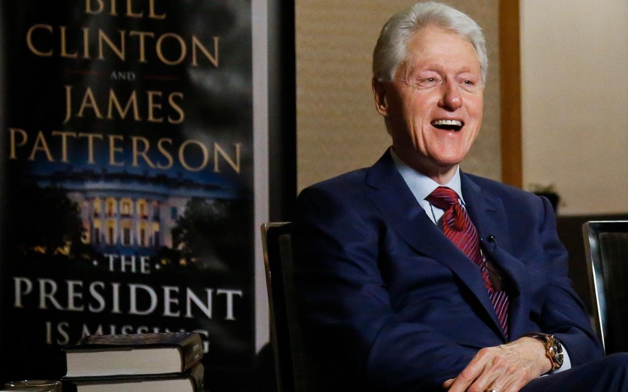 Bill Clinton was asked about Monica Lewinsky during an interview to promote his new book - AP