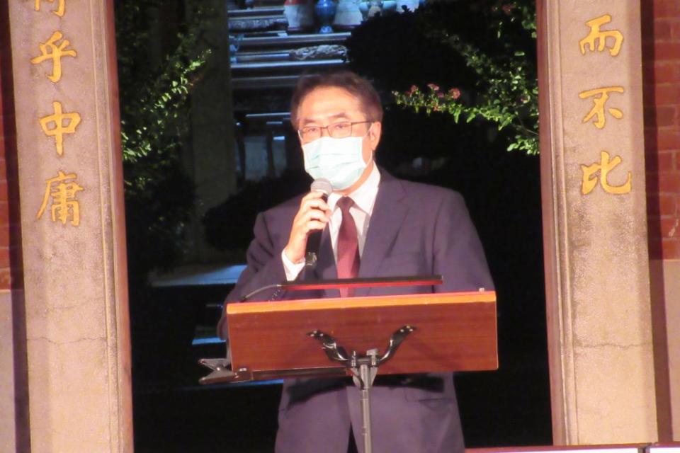 市長黃偉哲說，期待二０二四年台南四百年慶時，古厝音樂會能有更豐富的節目。（記者陳佳伶攝）