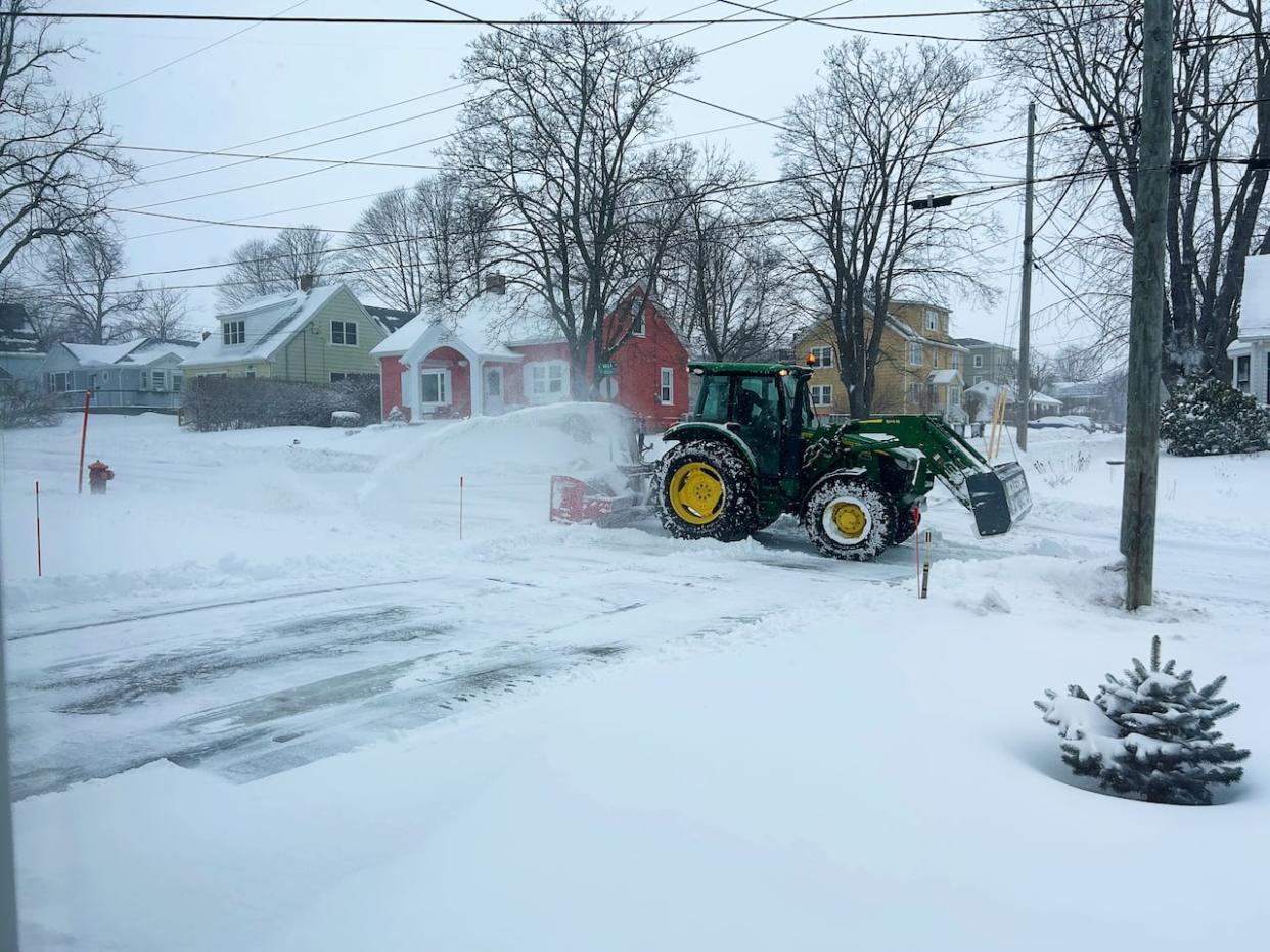 Plows were out in full force in Charlottetown on Saturday. (Shane Ross/CBC - image credit)
