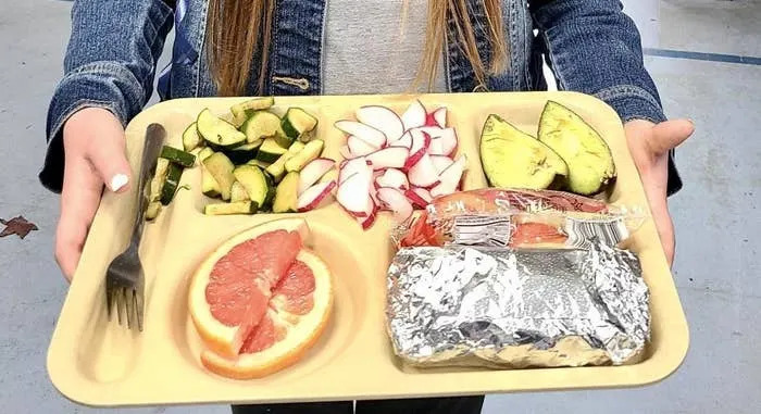 A California school lunch