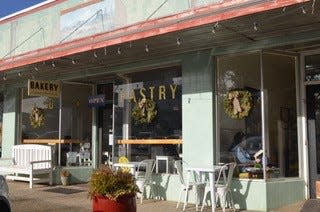 Farmhouse Bakery in downtown Etna serves as a central gathering spot in the community.