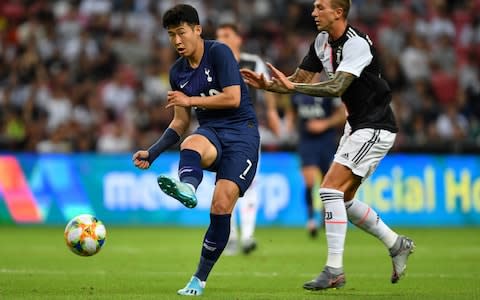 Son heung-min in action against Juventus - Credit: Getty images