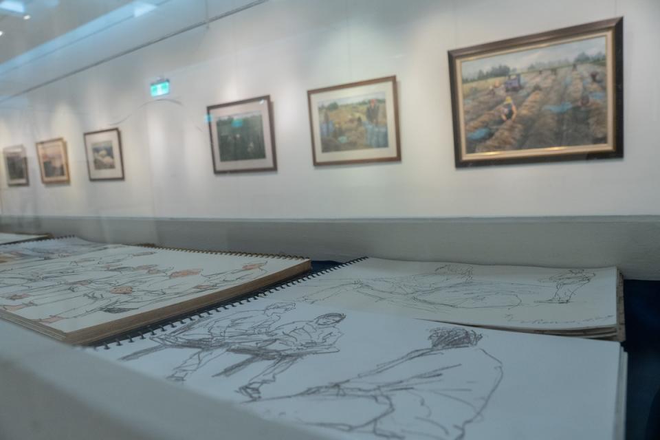 《詠 留情—陳甲上創作回顧展》展場一隅。   圖：高雄市文化局/提供