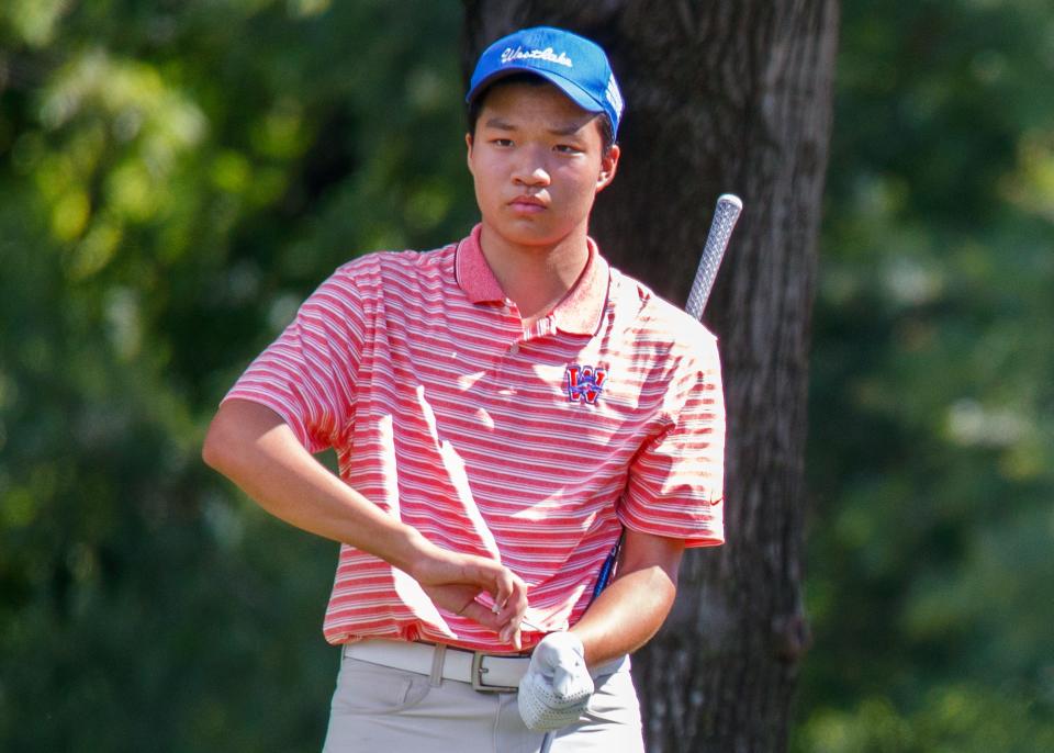 Westlake senior Kevin Mu started playing golf when he was 6 years old at a First Tee program in Austin. He doesn't have golf superstitions because they would add "clutter to your mind."