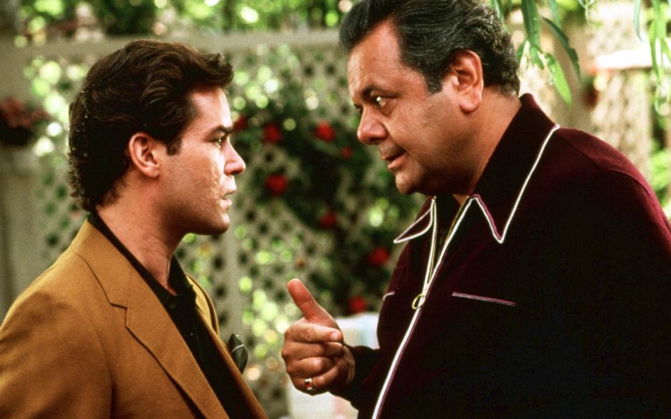 Paul Sorvino, right, as Paulie Cicero, with Ray Liotta as Henry Hill, in GoodFellas - PictureLux/The Hollywood Archive/Alamy