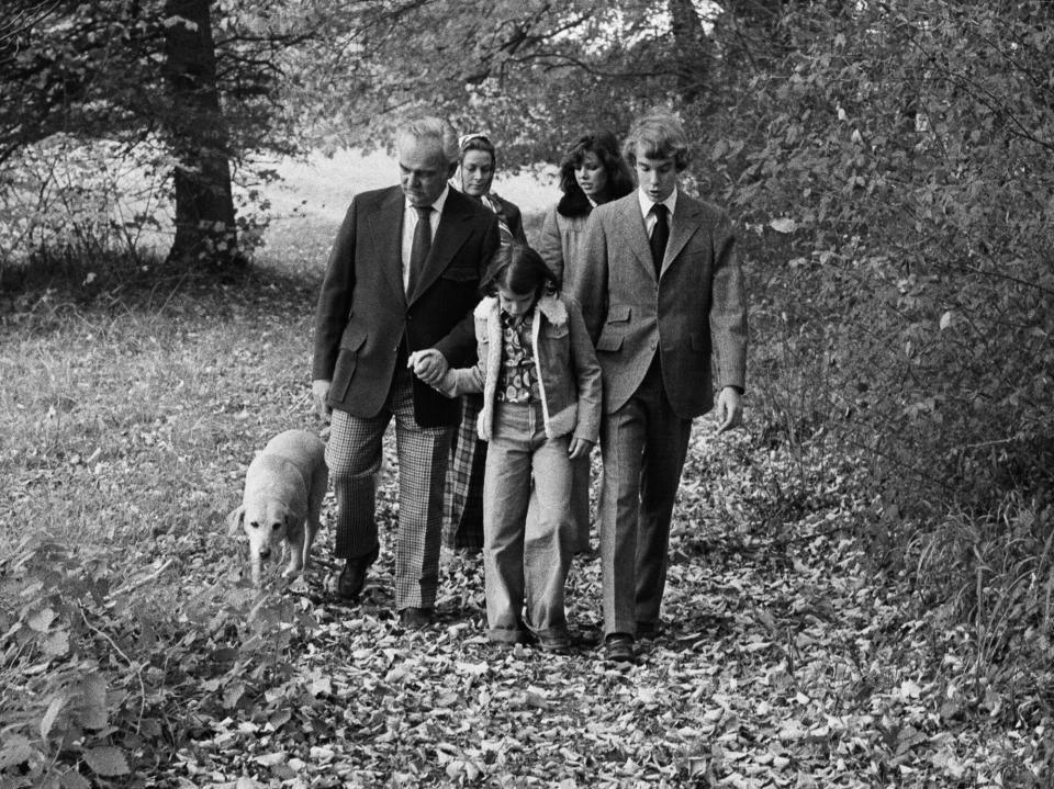 Prince Rainier III, Princess Grace, Princess Stephanie, Princess Caroline and Prince Albert