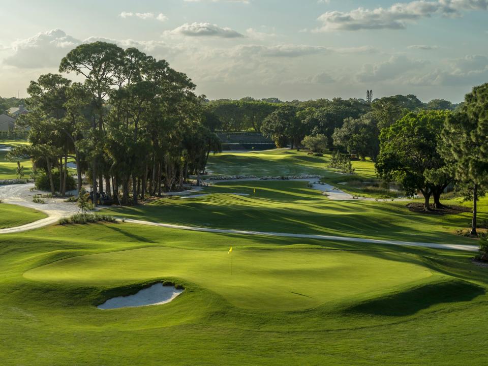 The second hole of PGA National's new nine-hole, par-3 course The Staple is pictured.