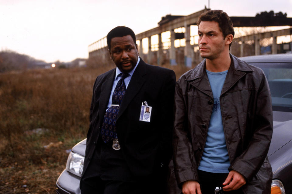 Dominic West and Wendell Pierce as Jimmy McNulty and Bunk Moreland in HBO’s The Wire. (HBO)