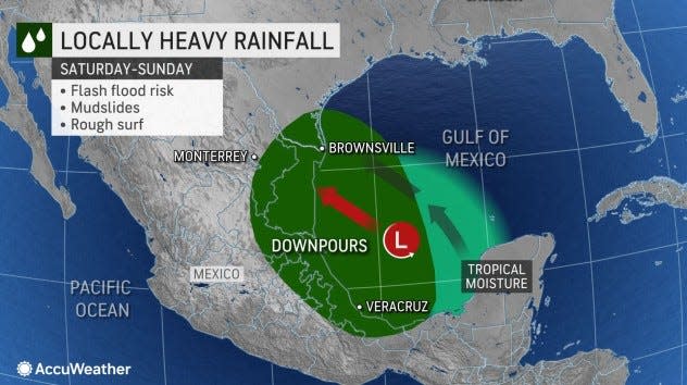 A tropical wave is expected to bring heavy rain to South Texas over the weekend.