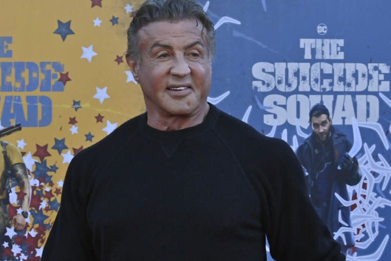 Sylvester Stallone attends the premiere of "The Suicide Squad" at the Regency Village Theatre in the Westwood section of Los Angeles in 2021. File Photo by Jim Ruymen/UPI