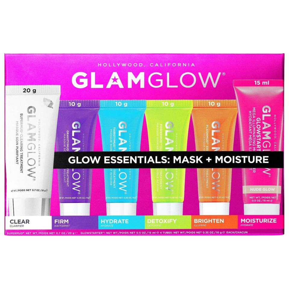 Find this <a href="https://fave.co/2KqobFx" target="_blank" rel="noopener noreferrer">GLAMGLOW Glow Essentials Mask + Moisture Set for $39 at Sephora</a>.