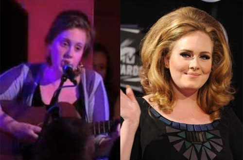 Adele Today: Even without her signature retro look, there’s no missing the sultry vocals on a young Adele, just 18 when she performed at “Book Slam” – London’s best night of words and music. In 2011, her smash sophomore album “21” garnered her the number 1 place on Billboard’s list and we can’t wait to hear what she belts out in 2012. View the entire gallery at Snakkle.com. Second photo by Steve Granitz/WireImage