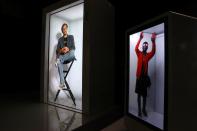 An A.I.-powered life-size hologram of Portl inventor David Nussbaum is seen next to another hologram, in Gardena