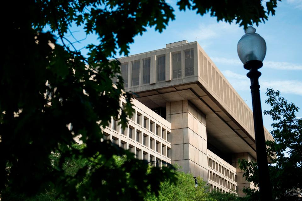 The J. Edgar Hoover Building, the headquarters for the Federal Bureau of Investigation (FBI), is seen May 3, 2003, in Washington, D.C.