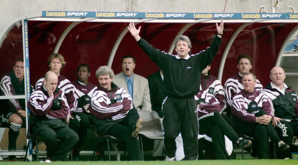 Kevin Keegan’s Newcastle saw the Premier League title slip away after a similar run to Arsenal’s current one in 1995-96 (Getty Images)