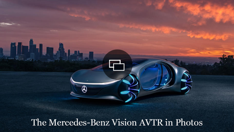 The Mercedes-Benz Vision AVTR concept car.