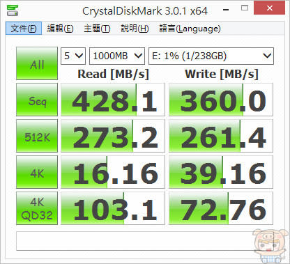 輕巧好攜帶 超快讀寫速度 Pioneer USB 3.0 外接式固態硬碟 APS-XS01 256GB