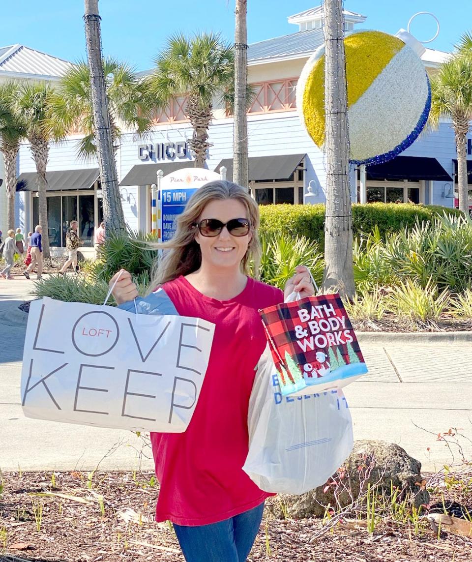 Emily Marshall, an Alabama resident visiting family in Bay County for Thanksgiving, said Pier Park was not as packed for Black Friday as she expected.