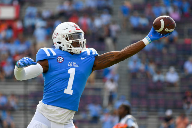 NFL Draft: Panthers follow up Bryce Young pick by giving him weapon with  Ole Miss WR Jonathan Mingo