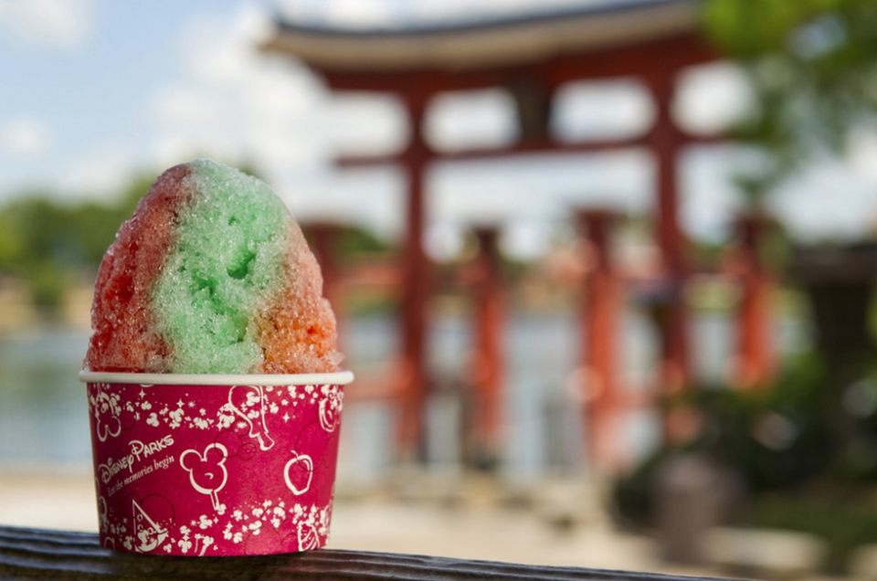 <p>Shaved ice with flavored syrup and condensed milk made this treat popular during the Heian period in ancient Japan. Disney used the same recipe at its Japan Pavilion at <a href="https://disneyworld.disney.go.com/events-tours/epcot/world-showcase-destinations/" rel="nofollow noopener" target="_blank" data-ylk="slk:Epcot's World Showcase;elm:context_link;itc:0;sec:content-canvas" class="link ">Epcot's World Showcase</a>. </p>