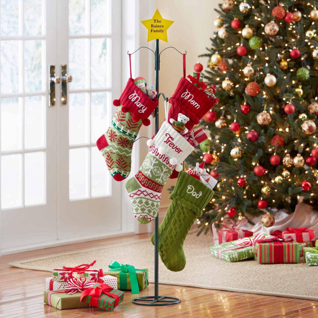 Generic personalized metal christmas stocking holder