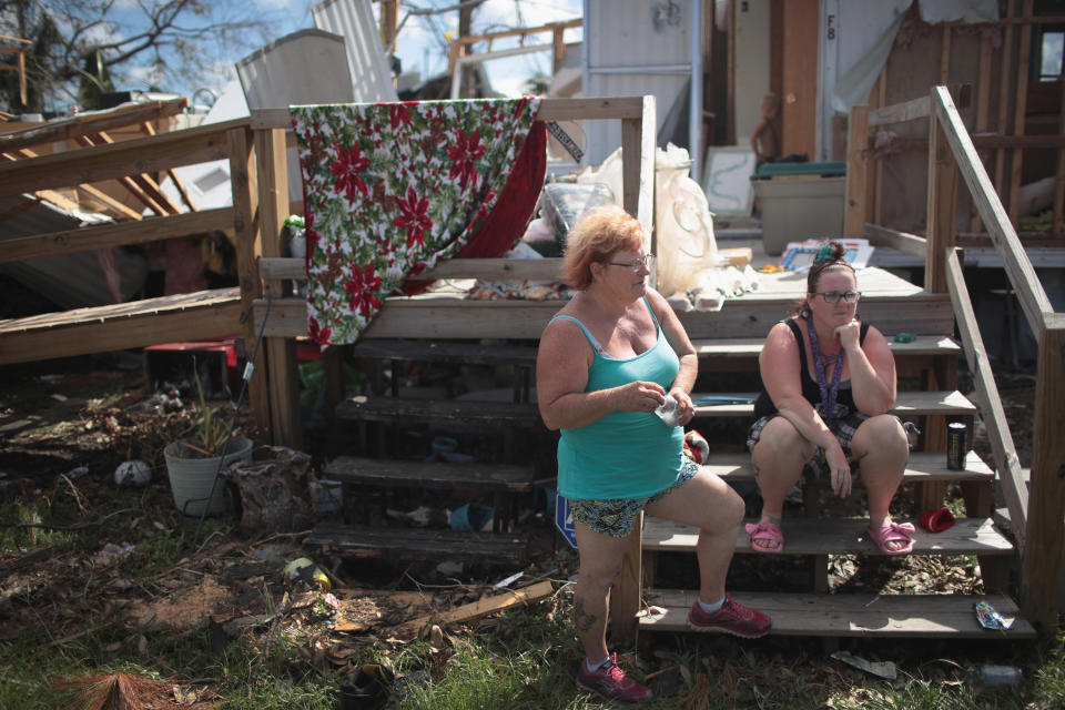 In Panama City alone, where one in five people were already living in poverty, somewhere between <a href="https://www.nytimes.com/2018/10/29/us/fema-hurricane-michael-panama-city.html" target="_blank" rel="noopener noreferrer">10,000 and 20,000 people have become homeless</a> since Hurricane Michael. (Photo: Scott Olson via Getty Images)