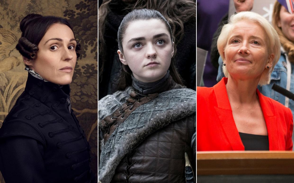 Coming soon: Suranne Jones in Gentleman Jack, Maisie Williams in Game of Thrones and Emma Thompson in Years and Years - BBC/HBO