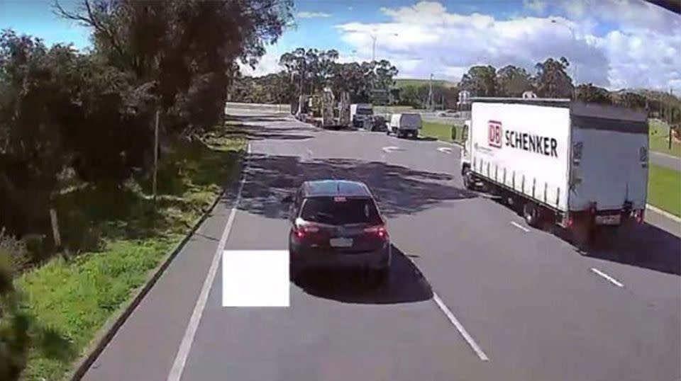 Some social media users accused the truck driver of not even attempting to slow down. Source: Facebook