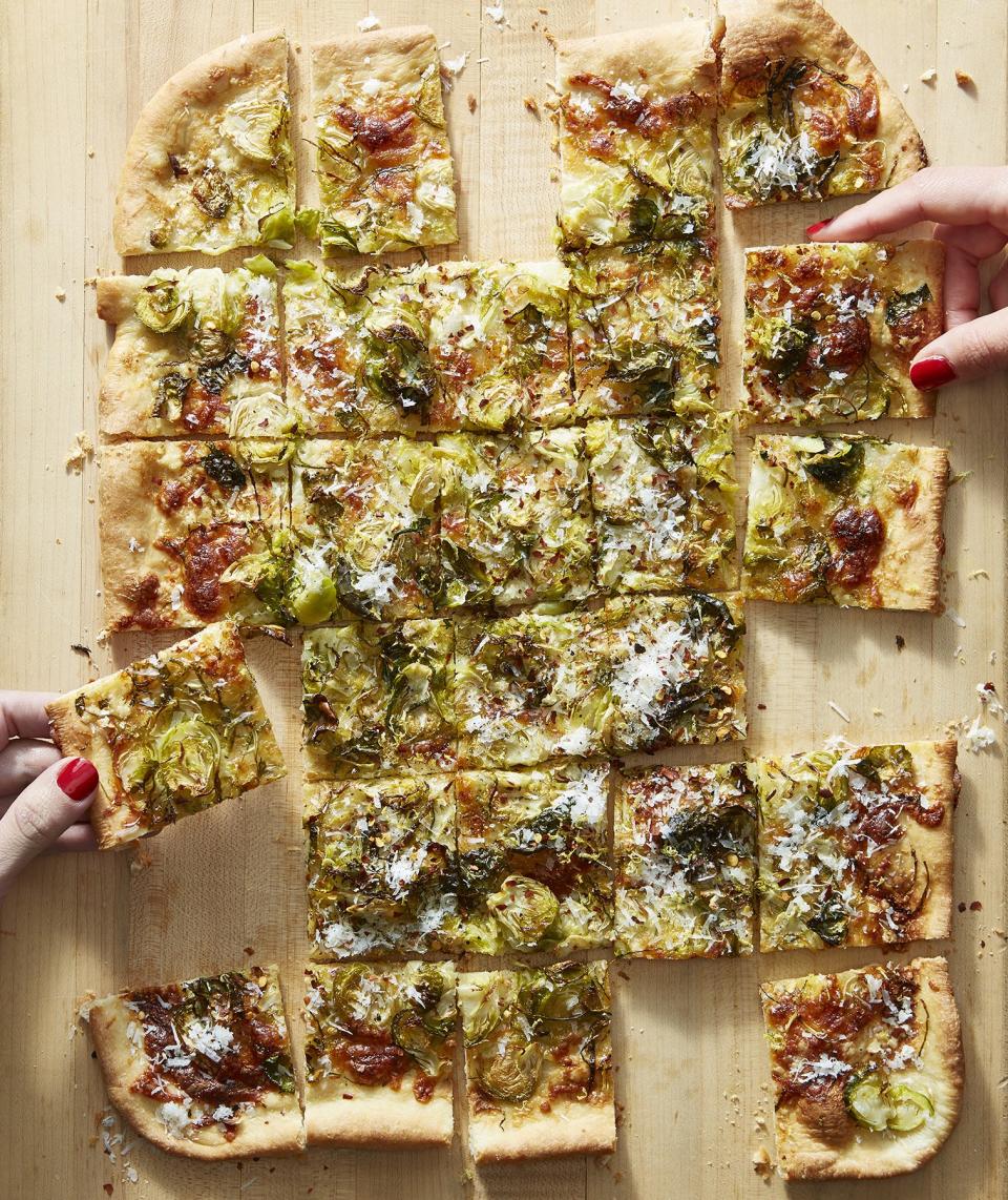 Brussels Sprout Pizza With Lemon and Pecorino