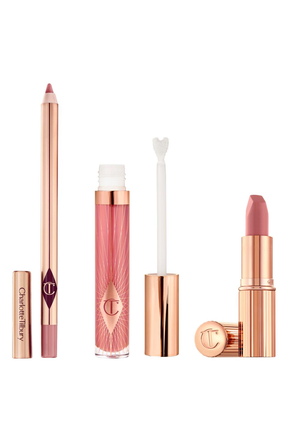 Charlotte Tilbury Pillow Talk Lip Secrets Set. Image via Nordstrom.