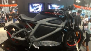 Harley-Davidson Livewire electric motorcycle concept at 2014 New York Internatoinal Motorcycle Show