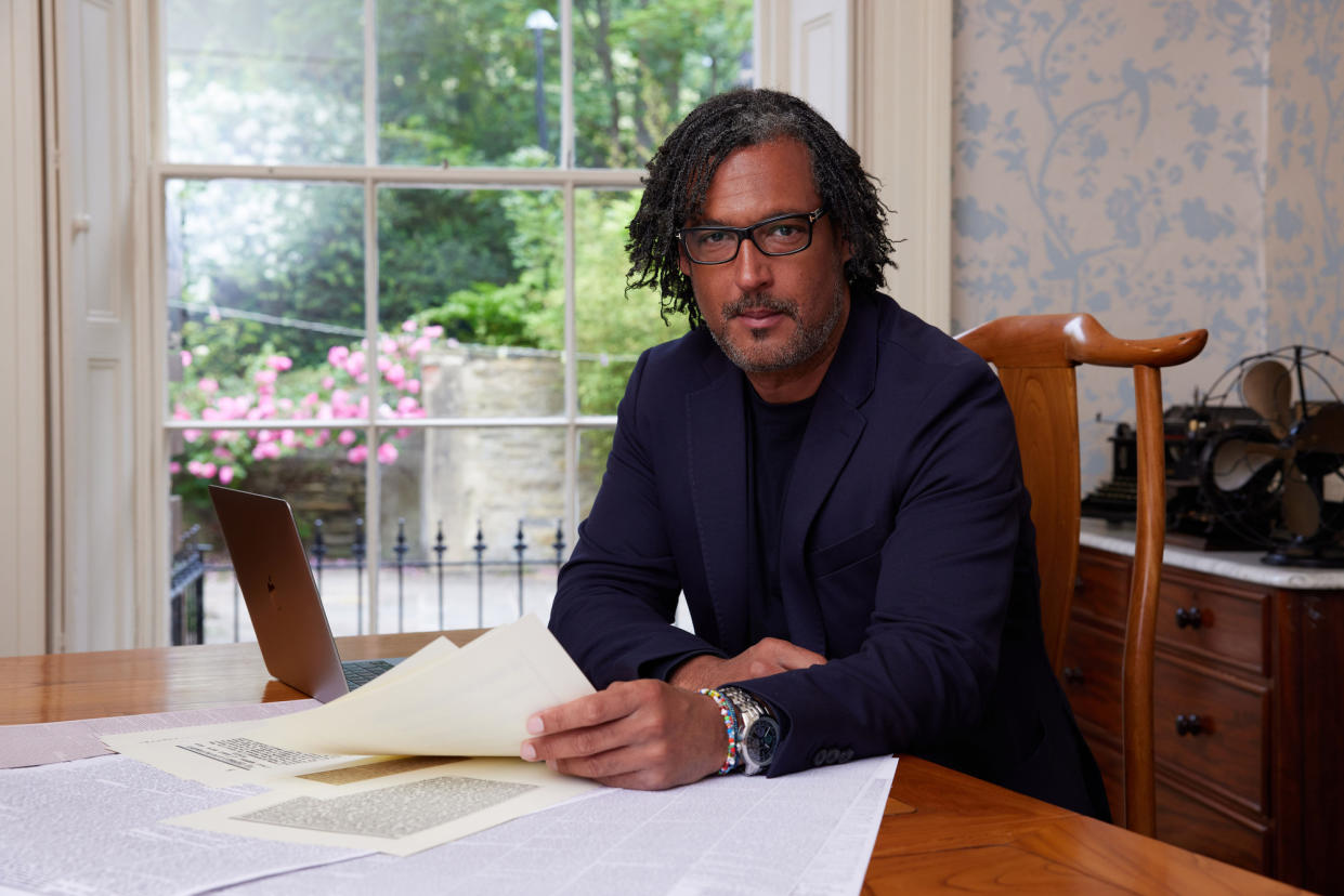 Programme Name: A House Through Time S4 - TX: n/a - Episode: A House Through Time S4 - Generics (No. Generics) - Picture Shows: in the dining room of Grosvenor Mount House David Olusoga - (C) Claire Wood - Photographer: Claire Wood